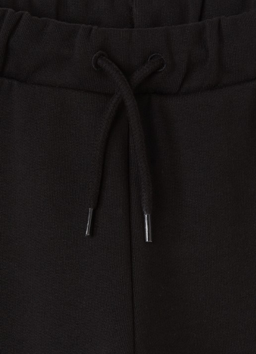 Mini Rodini Elephant Shrew straight fit joggingbroek met trekkoord - detail zwart
