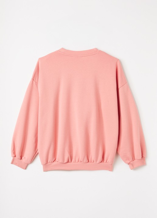 Mini Rodini Elephant Shrew sweater met borduring - voorkant 2 roze