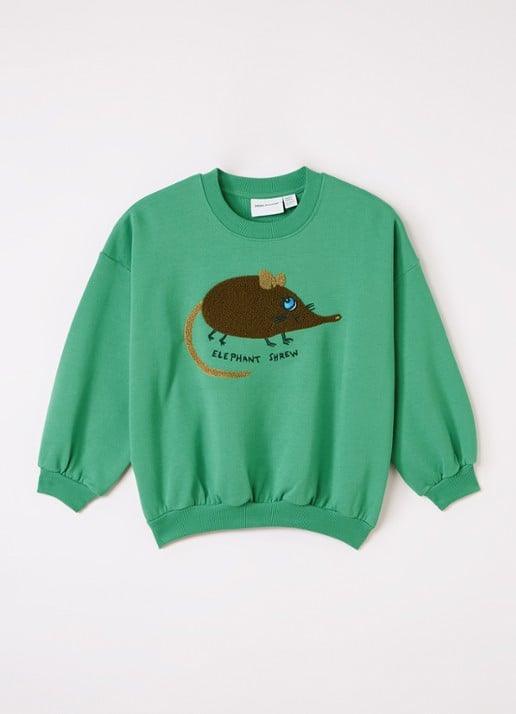 Mini Rodini Elephant sweater met borduring