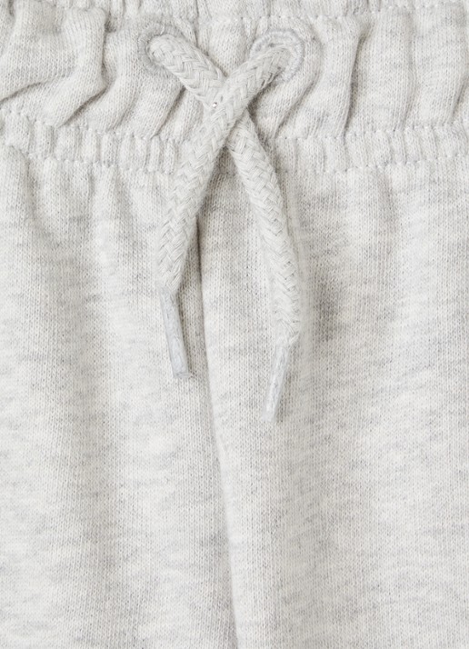Mini Rodini EMB tapered fit joggingbroek met borduring - detail 4 grijsmele