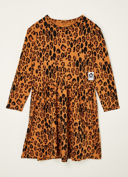 Mini Rodini Leopard jurk  met panterprint
