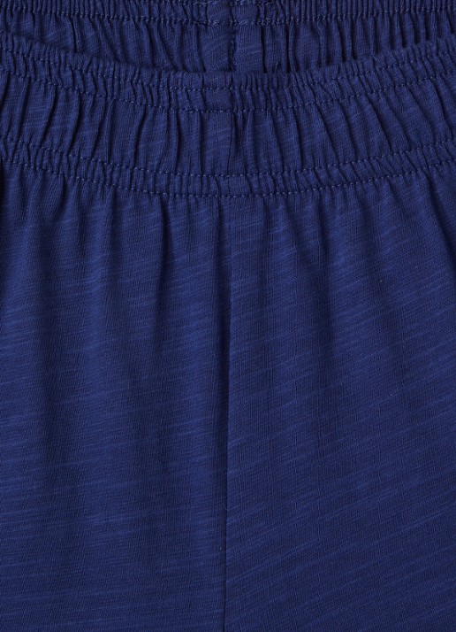 Mini Rodini Planet straight fit korte broek met logo - detail 3 donkerblauw