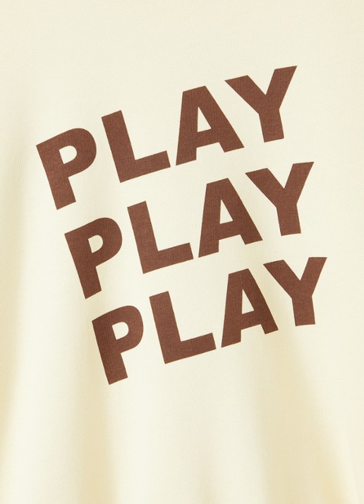Mini Rodini Play sweater met print - detail 3 creme