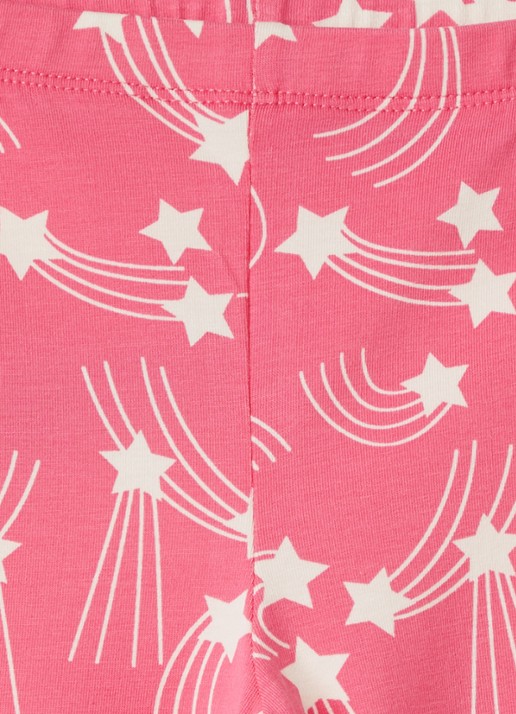 Mini Rodini Starfall flared fit legging met print - detail 5 roze
