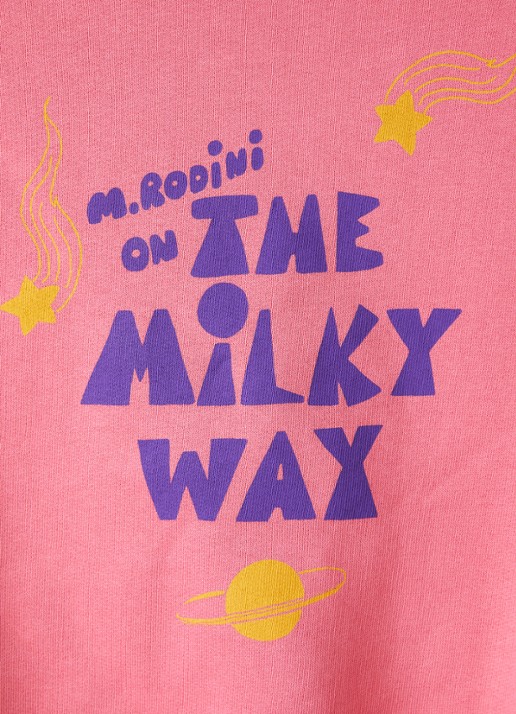 Mini Rodini Sweater met print - detail roze