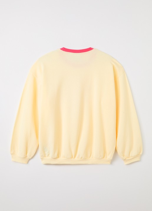 Mini Rodini Sweater met print - voorkant 3 gebroken wit
