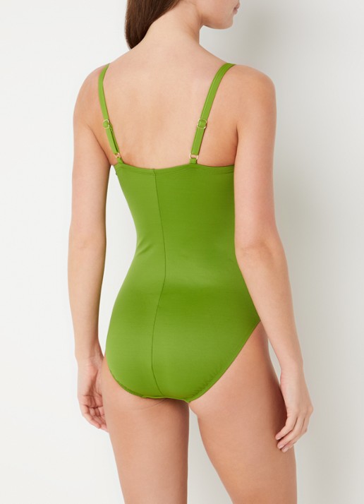 Miraclesuit Rock Solid Star corrigerend badpak met beugelondersteuning - achterkant 5 groen