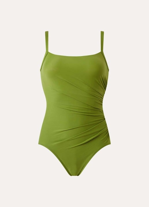 Miraclesuit Rock Solid Star corrigerend badpak met beugelondersteuning - voorkant 3 groen