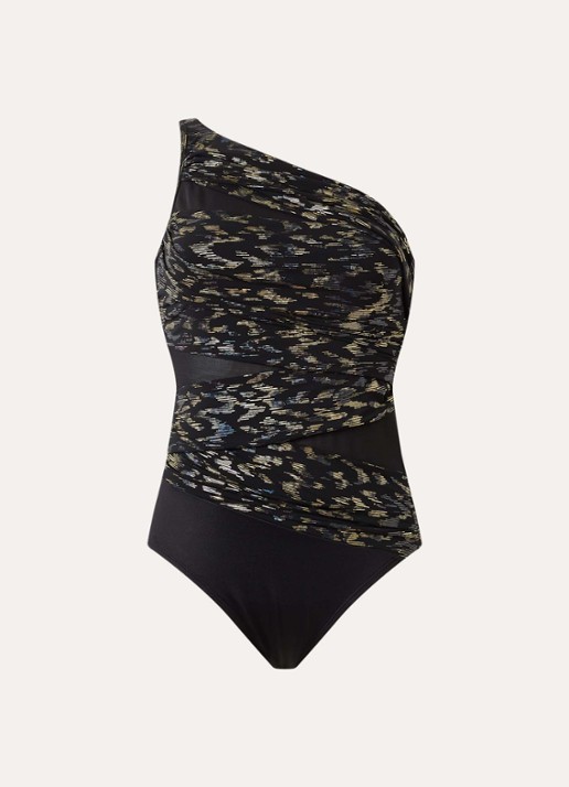 Miraclesuit Sparkle Plenty Jena corrigerend badpak  - voorkant zwart