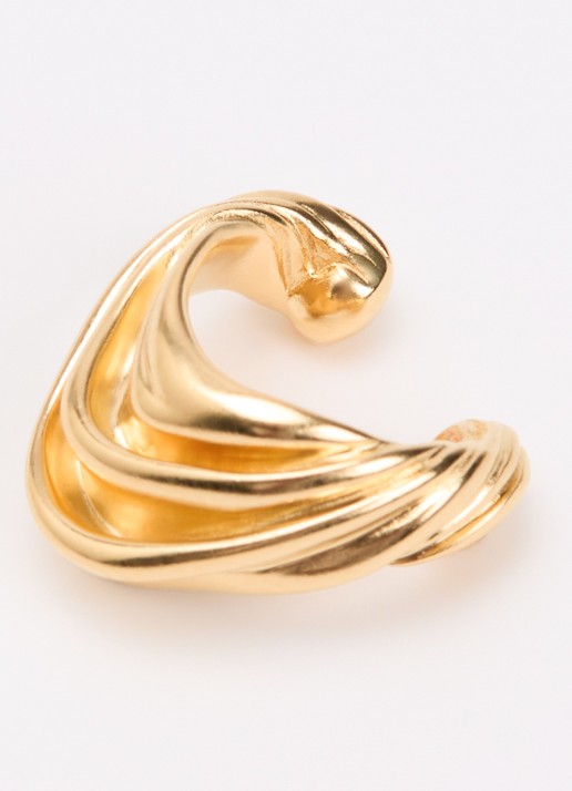 Missoma Markgon ear cuff verguld - detail 2 goud