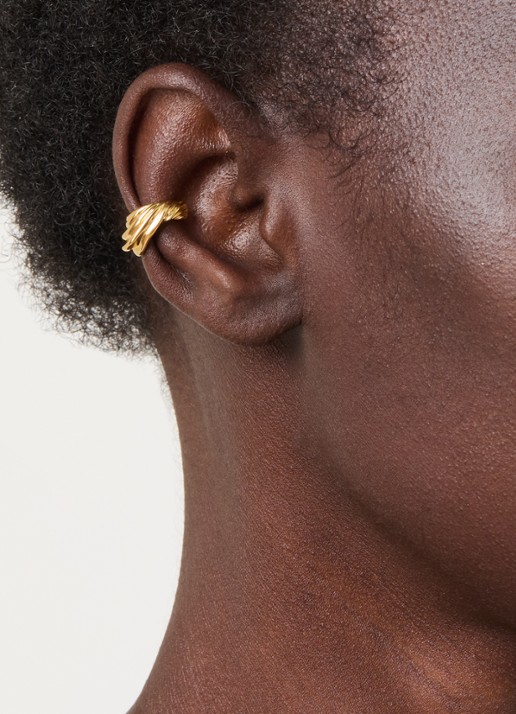 Missoma Markgon ear cuff verguld - voorkant 4 goud