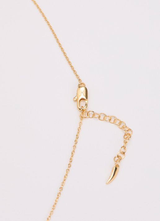 Missoma Markgong ketting verguld - detail 2 goud