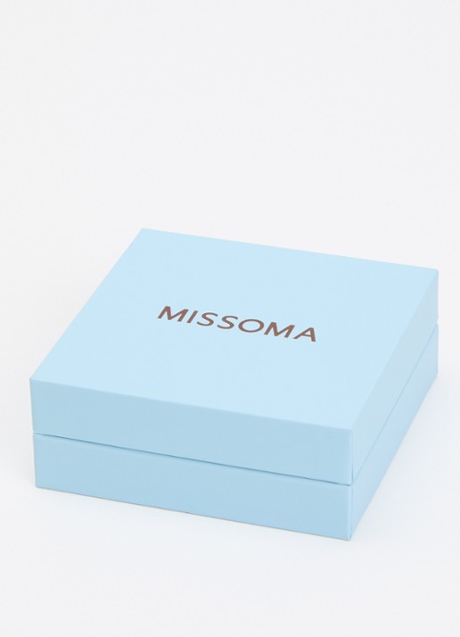 Missoma Micro Pearl ketting verguld - detail 5 wit