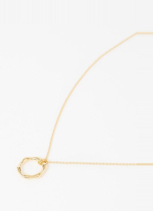 Missoma Mini Molton ketting verguld - detail goud