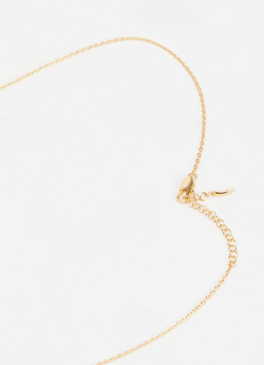 Missoma Molten Heart ketting verguld - detail 2 goud