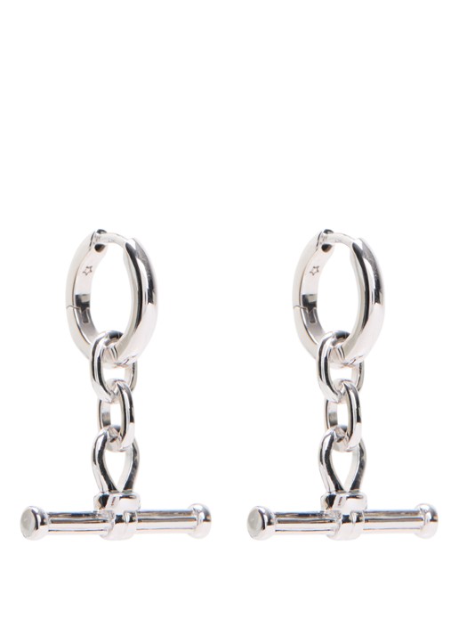Missoma Ridge T-bar oorringen met hanger