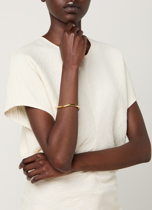 Missoma Savi bangle verguld - voorkant 2 goud