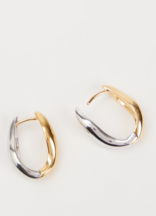 Missoma Savi Signature oorringen verguld - detail goud