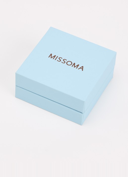 Missoma Tennis Small oorringen met zirkonia - detail 4 goud