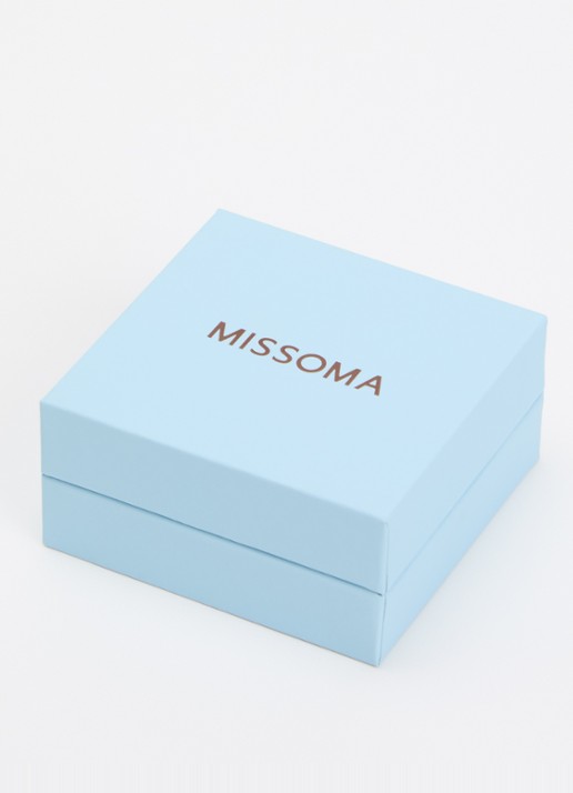 Missoma Tennis Small oorringen met zirkonia - detail 4 zilver