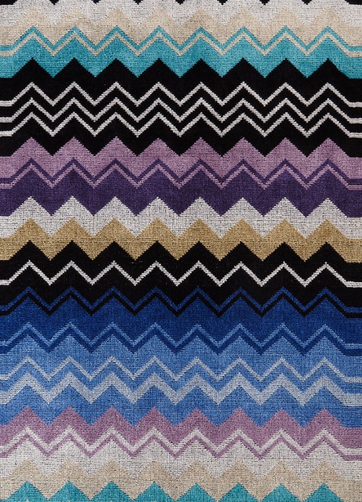 Missoni Giacomo badlaken - 430 gr/m2 - 100 x 150 cm - detail 2 blauw