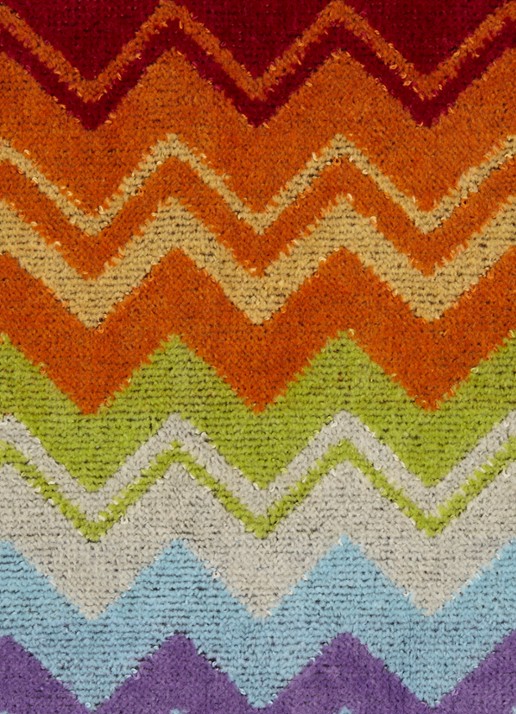 Missoni Giacomo gastendoek - 430 gr/m2 - 40 x 70 cm - detail 2 oranje