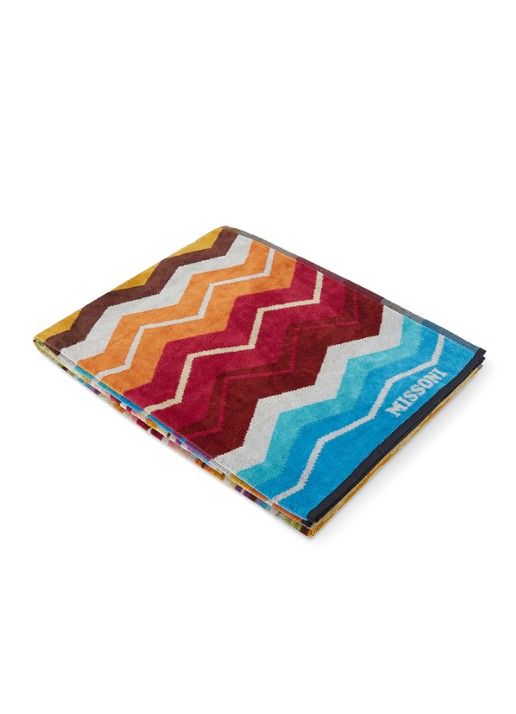 Missoni Hugo strandlaken - 100 x 180 cm - voorkant rood