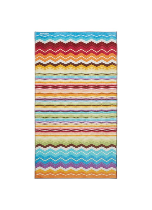 Missoni Hugo strandlaken - 100 x 180 cm - voorkant 2 rood