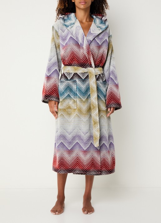 Missoni Marea badjas met opgestikte zakken - unisex - detail 4 multicolor
