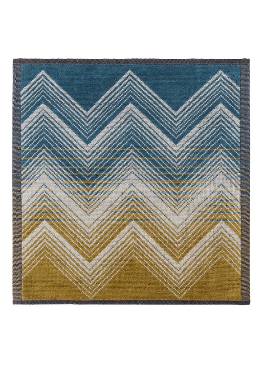 Missoni Marea gastendoek - 30 x 30 cm set van 6 in geschenkverpakking - achterkant 3 bruin