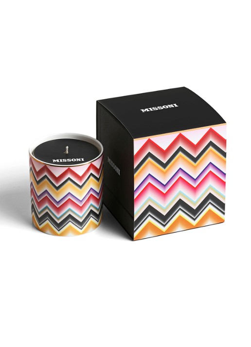 Missoni Marrakech geurkaars - voorkant 2 roze
