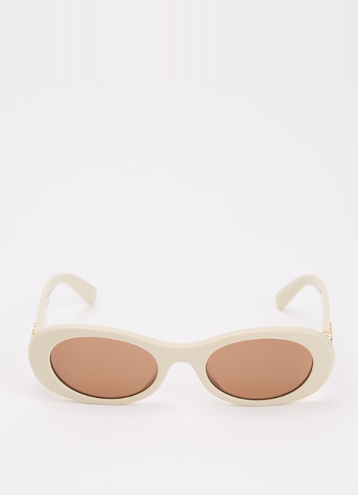 Miu Miu Cat Eye zonnebril MU06ZS - detail beige
