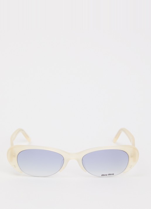 Miu Miu Cat Eye zonnebril MUC05SU - detail 2 creme