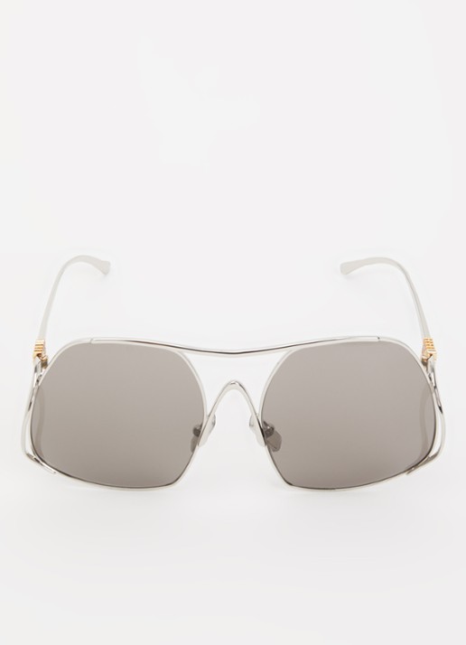 Miu Miu Piloten zonnebril MU A55S - detail zilver