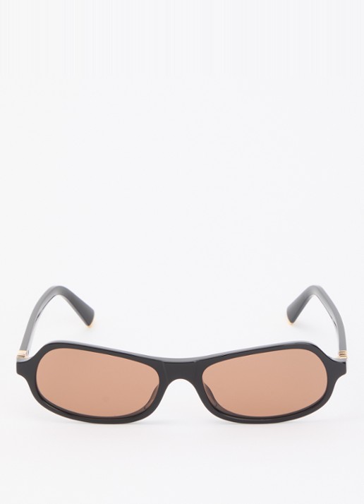 Miu Miu Retro zonnebril MU B10SU - detail zwart
