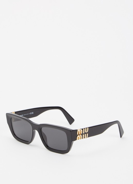 Miu Miu Retro zonnebril MU C04s - voorkant zwart