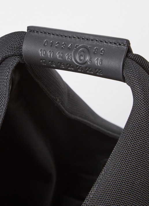 MM6 Schoudertas met logo - detail 5 zwart