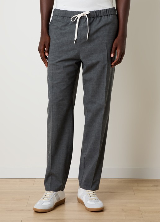 MM6 Straight fit pantalon met persplooi en steekzakken