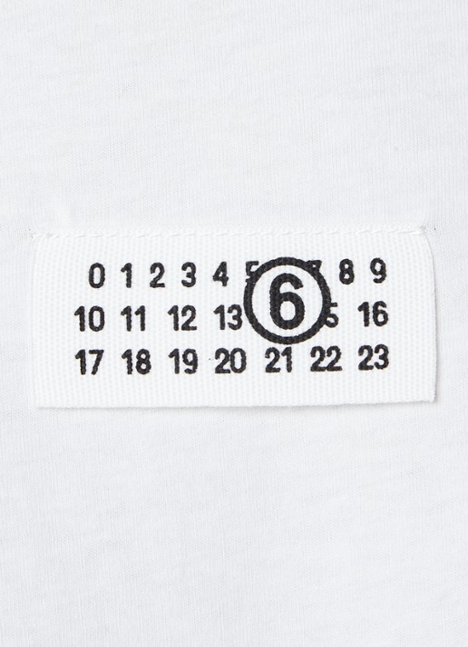 MM6 T-shirt met logo - detail 5 wit