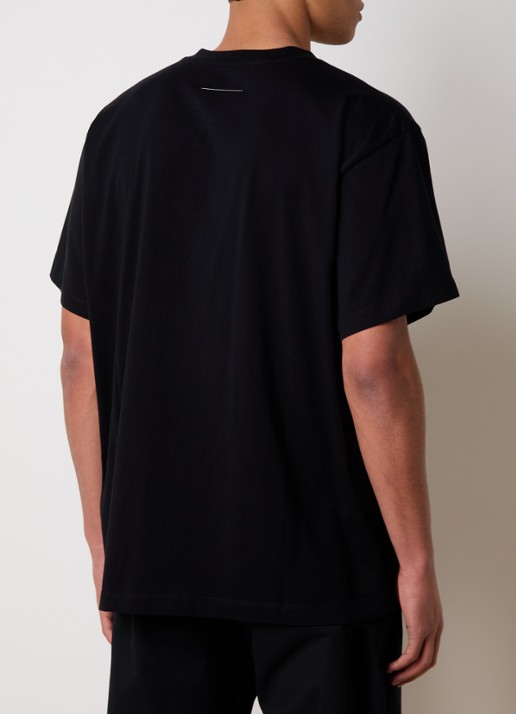 MM6 T-shirt met logo - achterkant 5 zwart