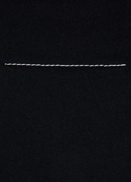 MM6 T-shirt met logo - detail 4 zwart