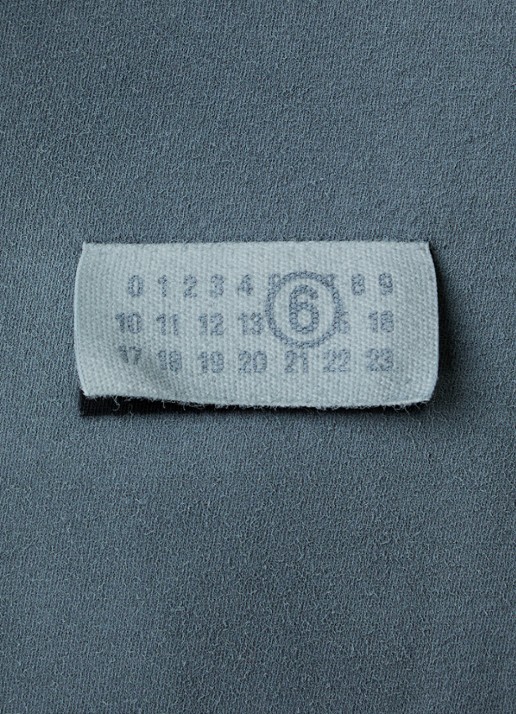 MM6 T-shirt met logoprint - detail 5 zwart