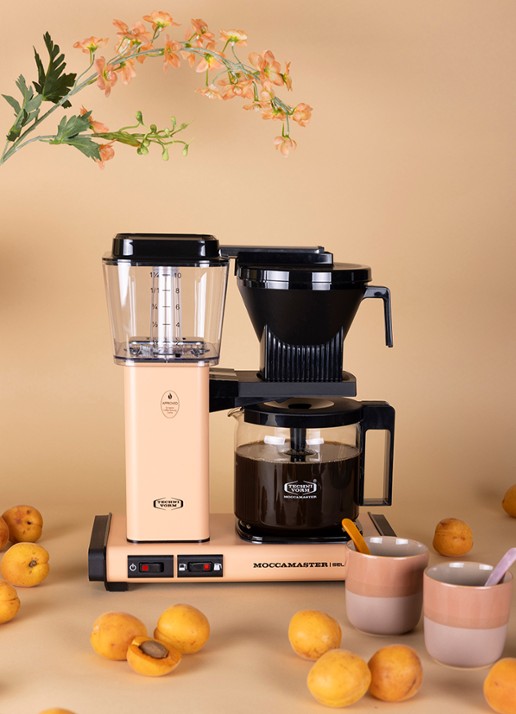 Moccamaster KBG Select koffiezetapparaat 53994 - voorkant 6 abrikoos