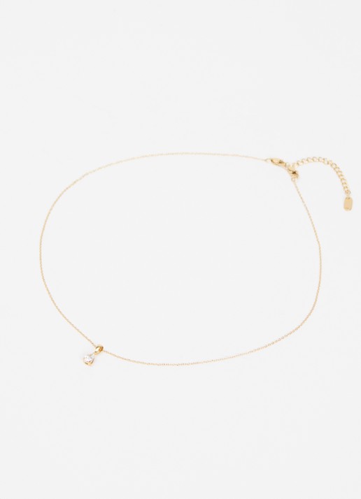Mockberg Belle ketting met hanger verguld - detail 3 goud
