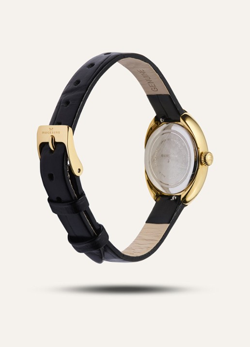 Mockberg Belle Oval horloge MB1414 - detail 3 goud