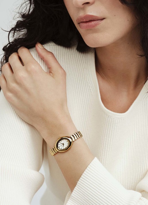 Mockberg Belle Oval horloge MB1418 - voorkant 3 goud
