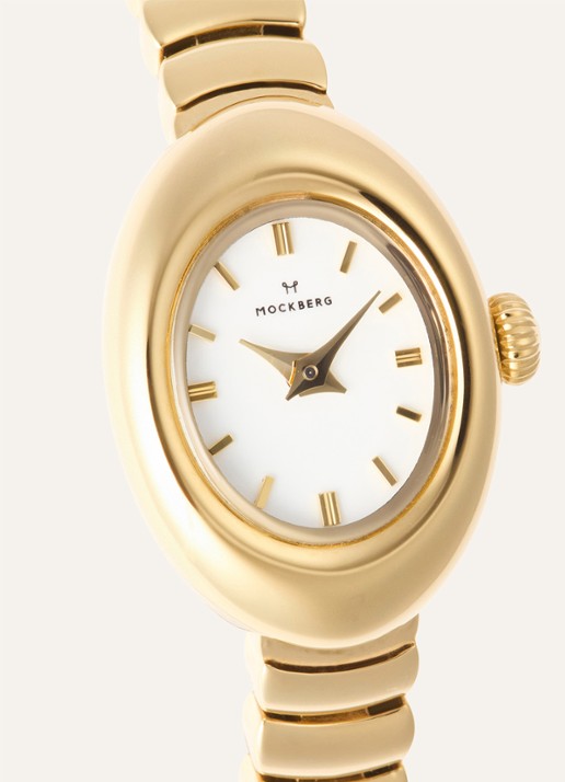 Mockberg Belle Oval Petite horloge MB1416 - detail 4 goud