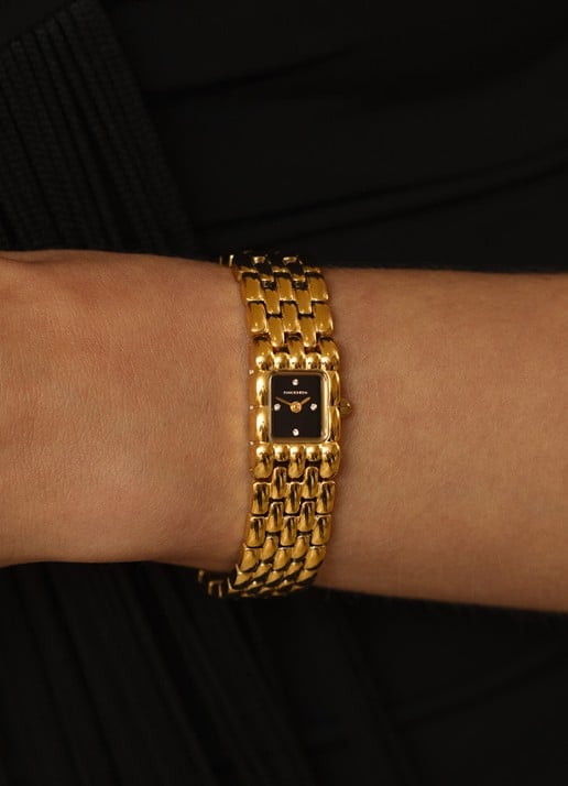 Mockberg Eternal Gold Noir horloge MB2089 - detail goud