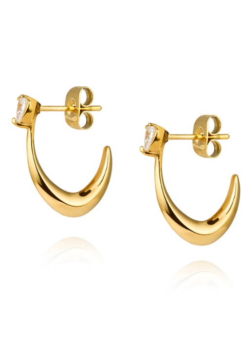 Mockberg Iris oorringen MB1689 - detail 4 goud