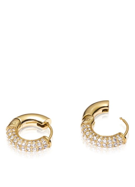 Mockberg Pavé Everyday Medium oorringen MB0192 - detail goud